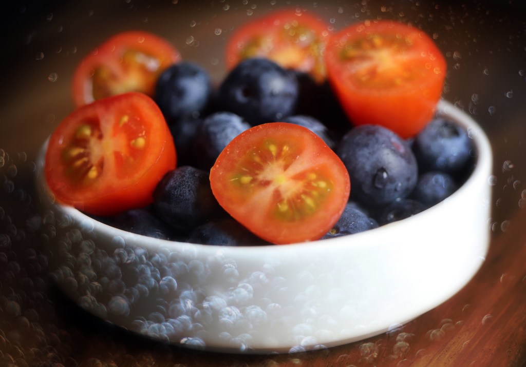 Tomatoes and blueberries are so healthy for you!